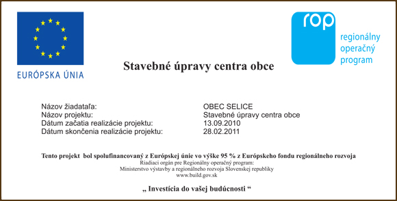 Stavebné úpravy centra obce